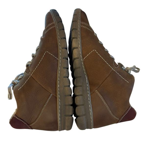 NEW Josef Seibel Steffi Brown Ankle Boot Women's Size 6 -6.5 Fuzzy Inside 37 EU - Picture 9 of 12